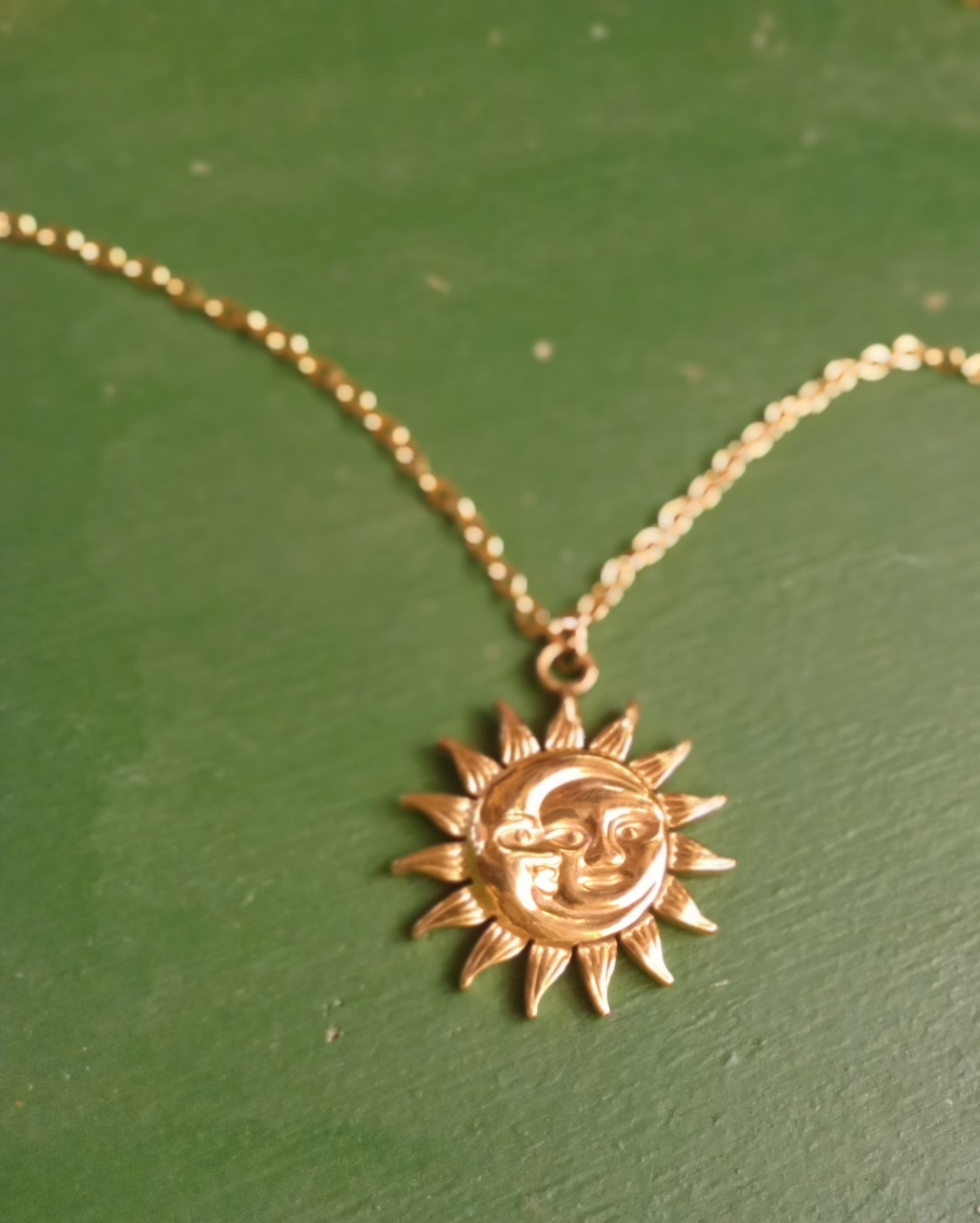 Celestial gold necklace