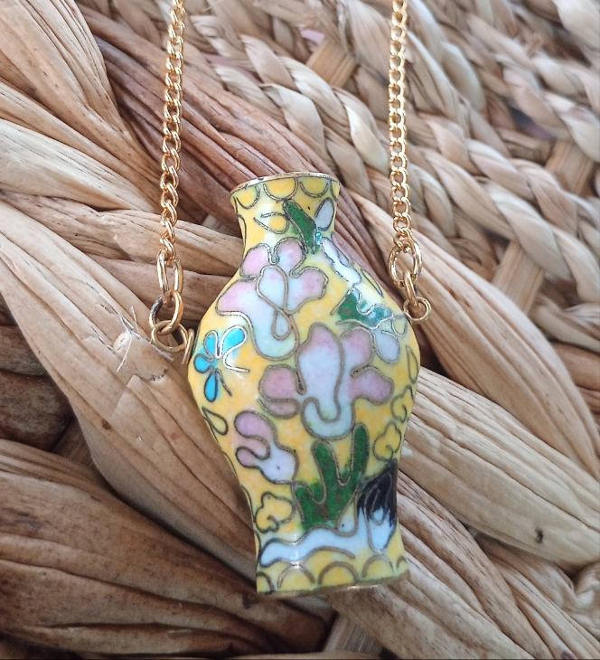 Cloisonne Amulet Necklace