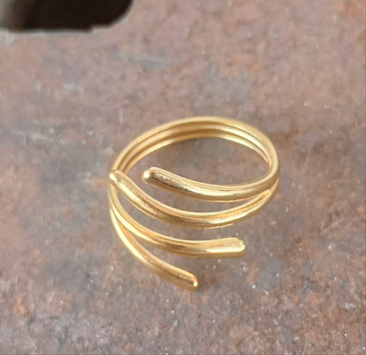 Gold Twister Ring
