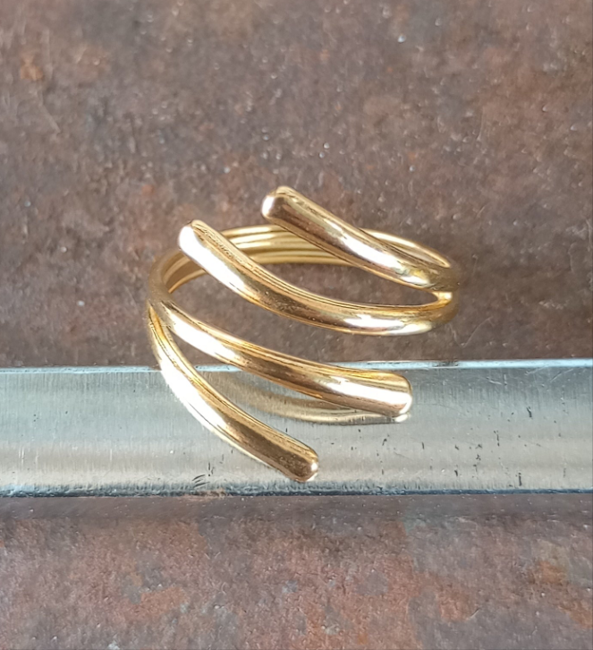 Gold Twister Ring