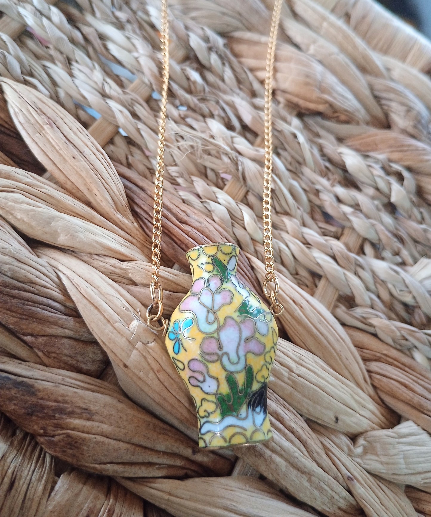 Cloisonne Amulet Necklace