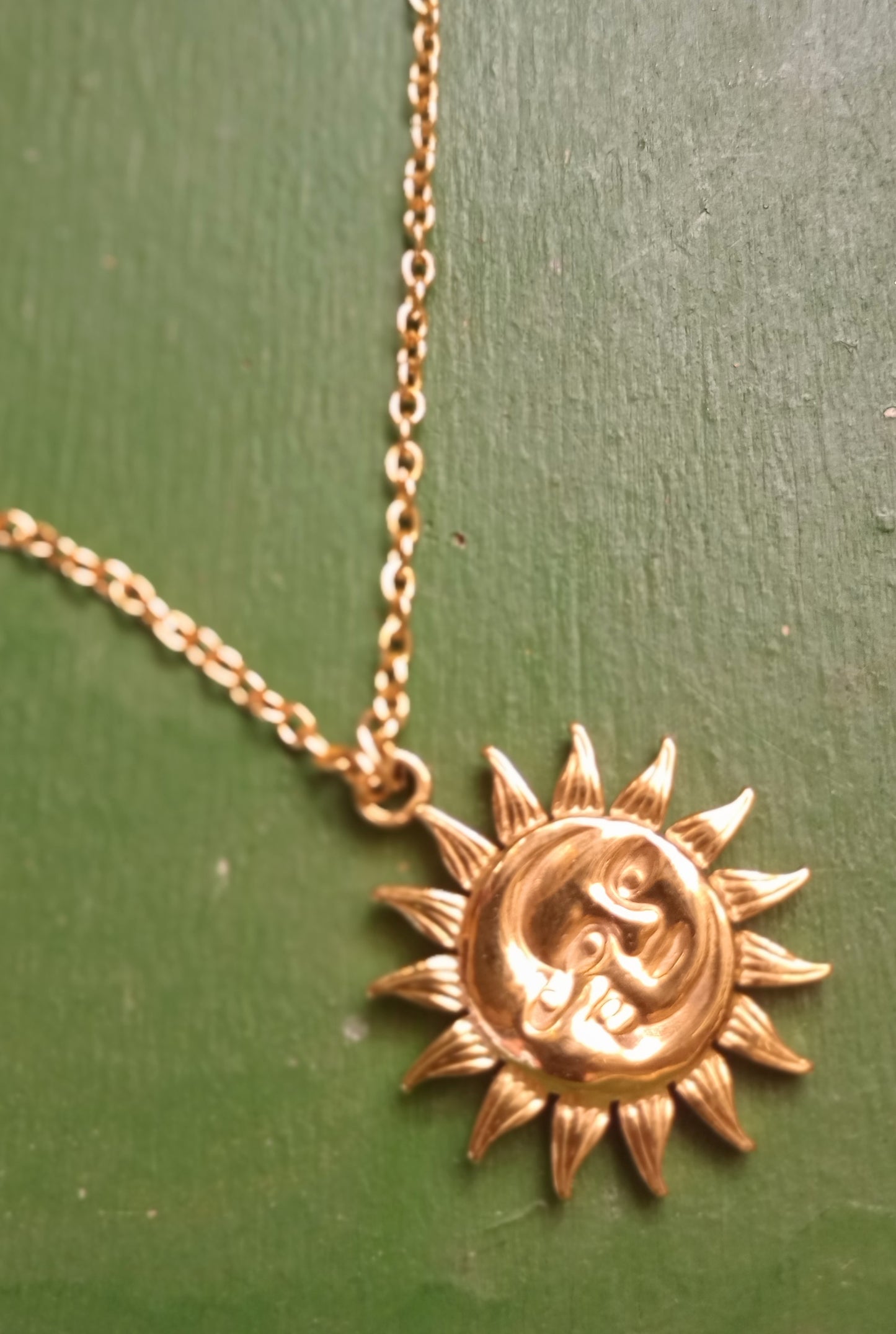 Celestial gold necklace