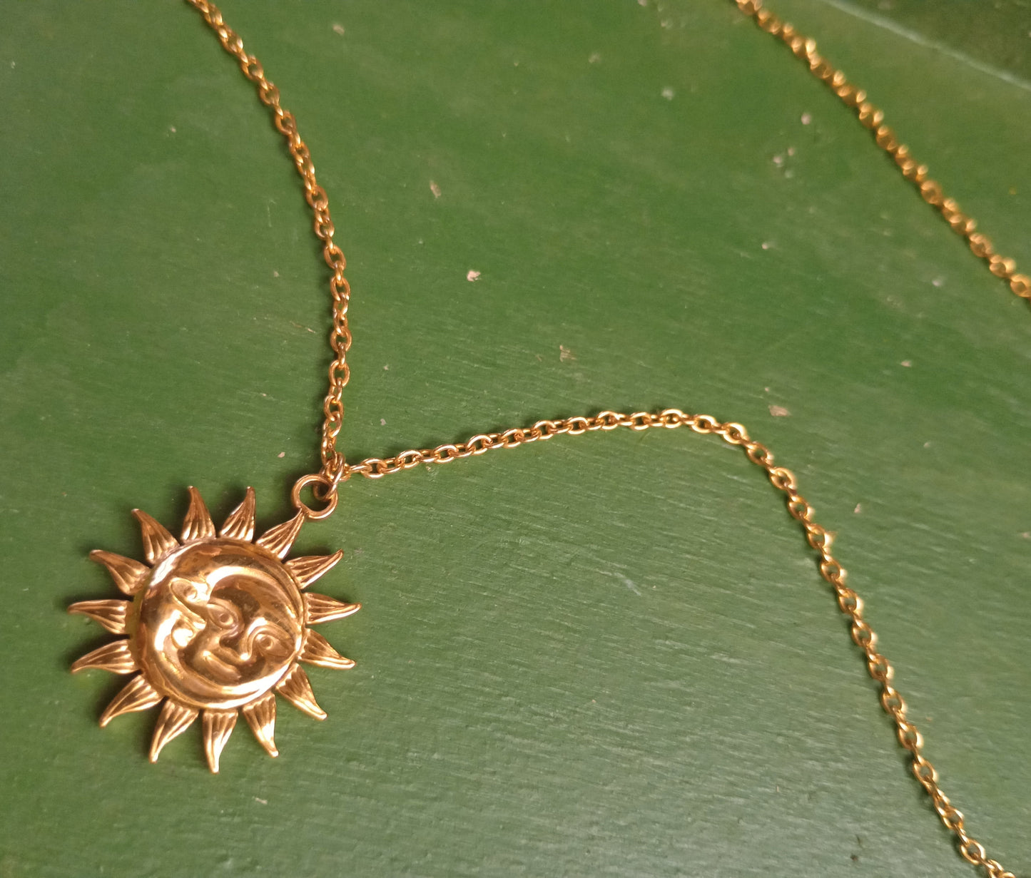 Celestial gold necklace