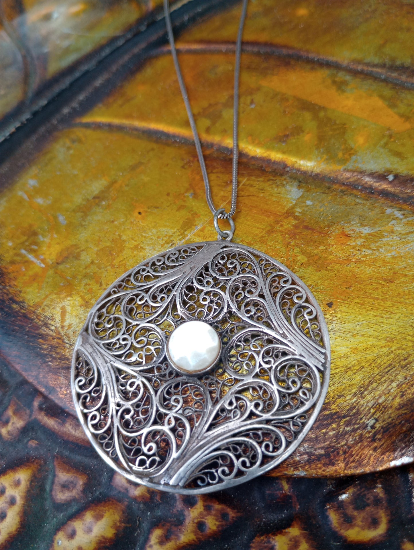 Sterling Circle Necklace