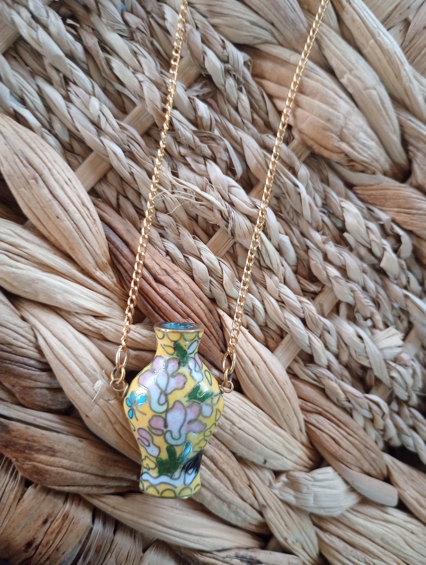 Cloisonne Amulet Necklace